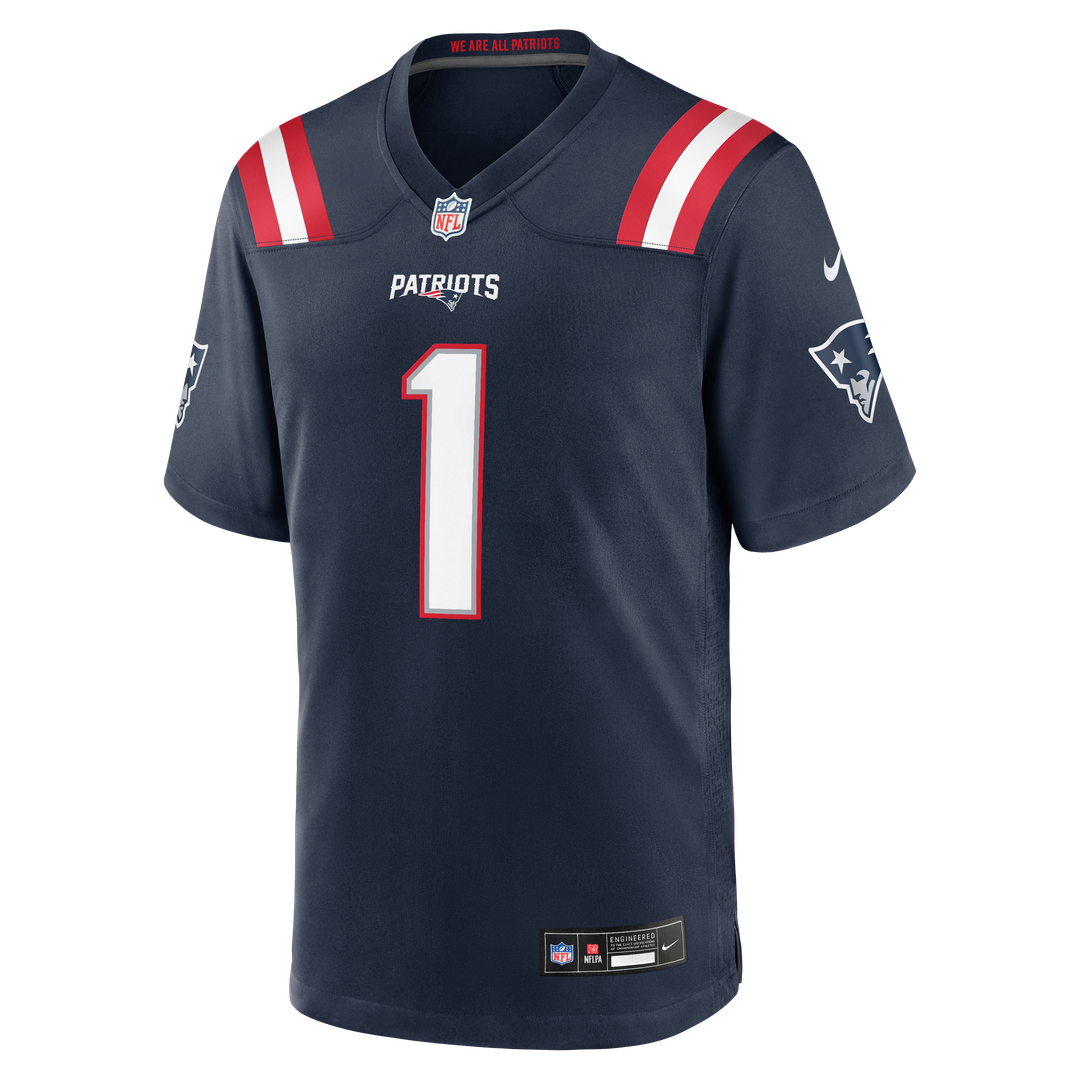 Men's New England Patriots A.J. Brown Red Game NFL Football Jersey - view 16
