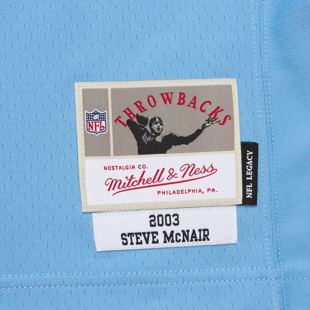 Men's Tennessee Titans Steve McNair Light Blue 2003 Legacy Replica NFL Football Jersey - view 6