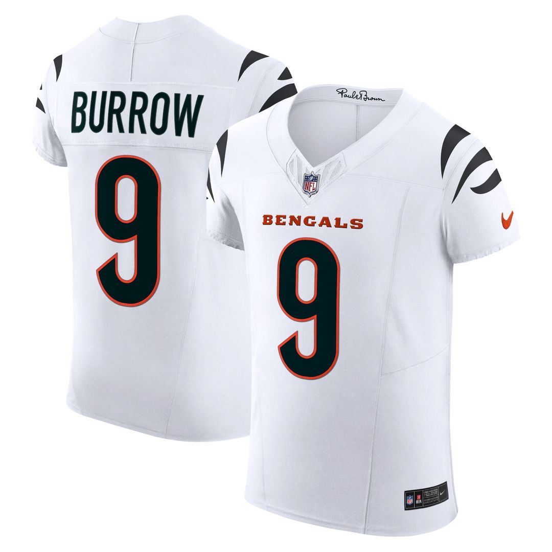 Men's Cincinnati Bengals Joe Burrow White Elite NFL Football Jersey - view 1