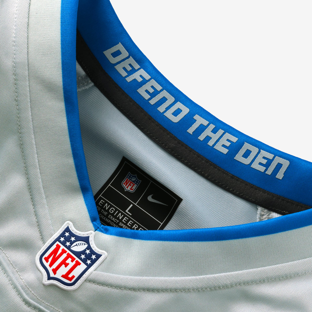 Men's Detroit Lions Kerby Joseph Silver 2026 Rivalries Collection Game NFL Football Jersey - view 4