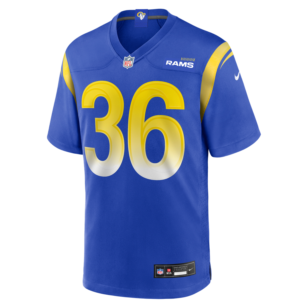 Men's Los Angeles Rams Charles Woods Royal Game NFL Football Jersey - view 2
