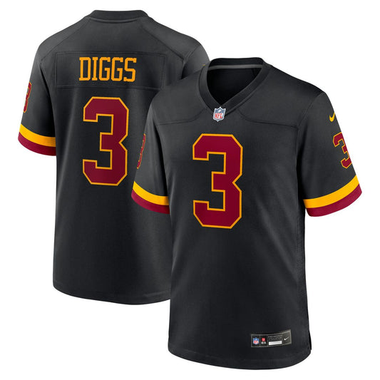 Men's Washington Commanders Stefon Diggs Black Alternate Game NFL Football Jersey - view 1