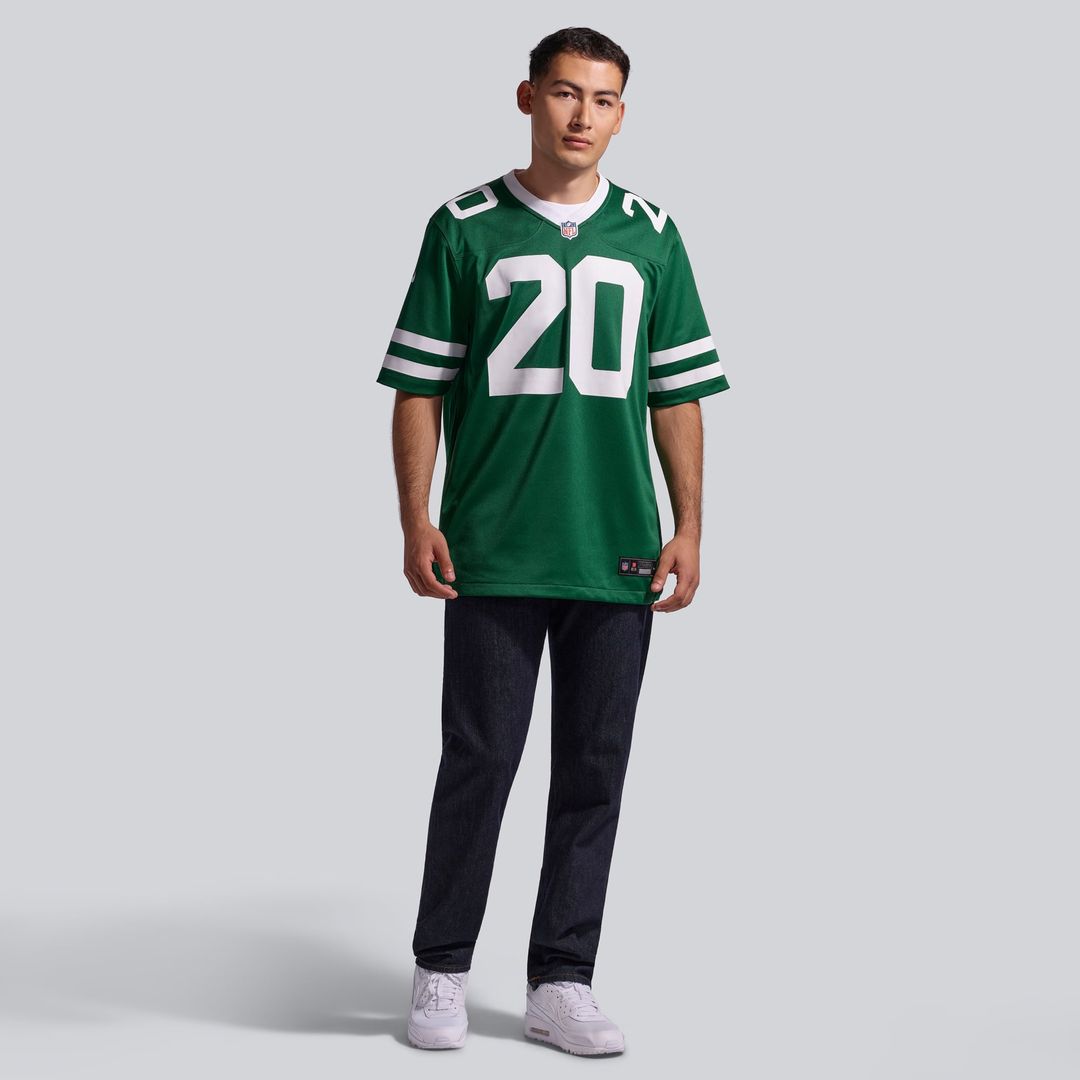 Men's New York Jets Breece Hall Legacy Black Alternate Game NFL Football Jersey - view 17