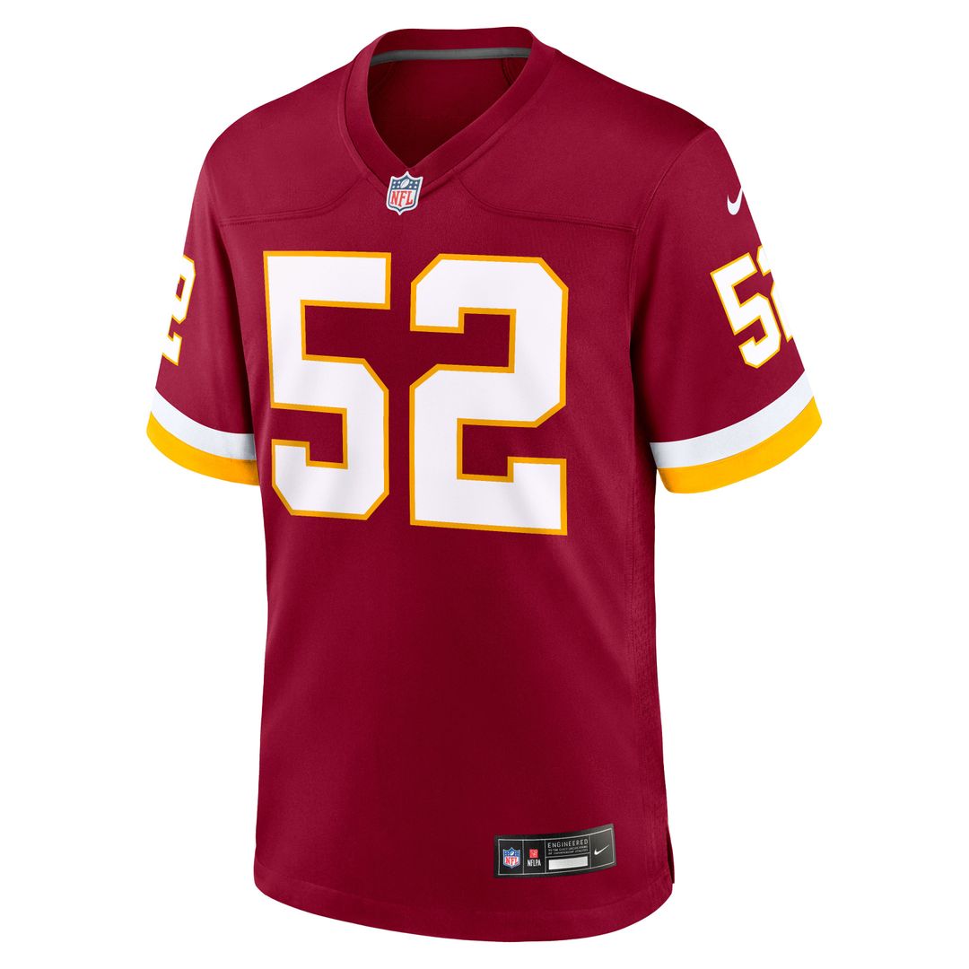Men's Washington Commanders Sonny Styles Burgundy Team Game NFL Football Jersey - view 2