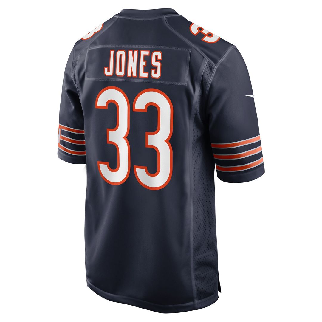 Men's Chicago Bears Jaylon Jones Navy Team Game NFL Football Jersey - view 3
