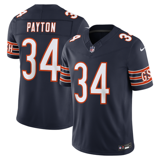 Men's Chicago Bears Walter Payton Navy Stitched Retired Limited NFL Football Jersey - view 1