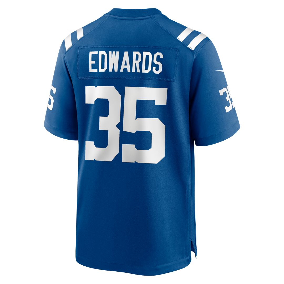 Men's Indianapolis Colts Johnathan Edwards Royal Team Game NFL Football Jersey - view 3