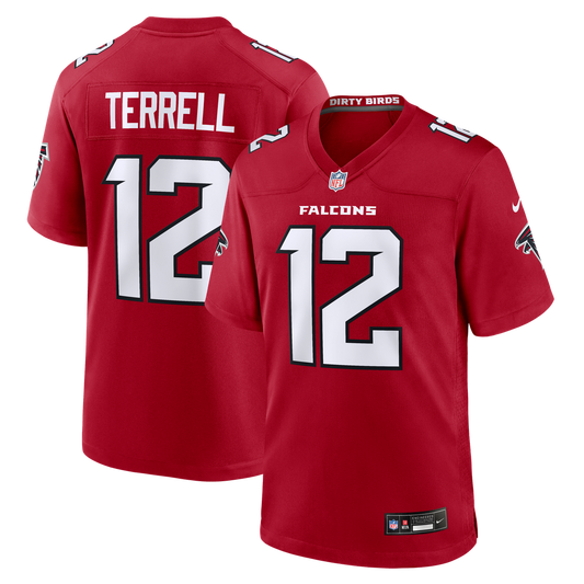 Men's Atlanta Falcons Avieon Terrell Red Game NFL Football Jersey - view 1