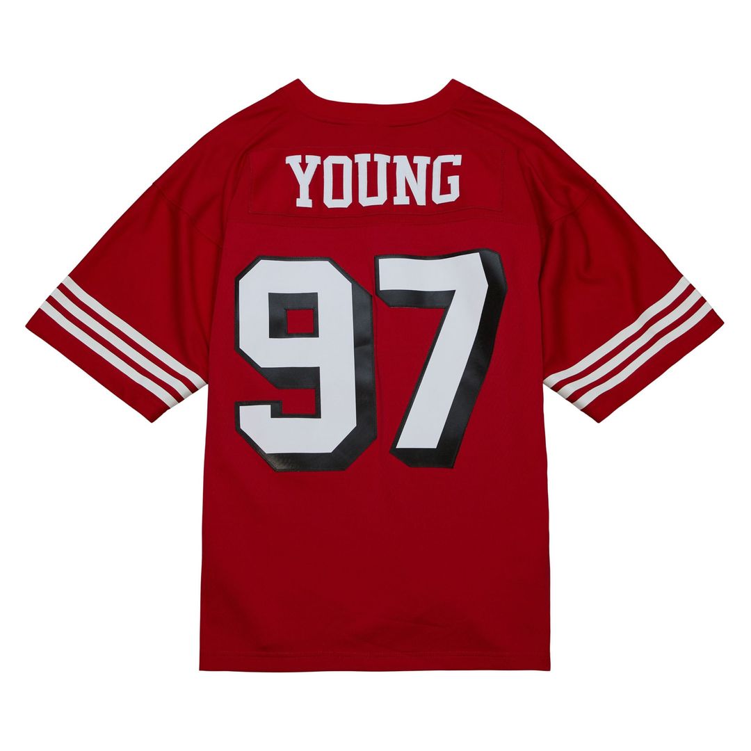 Men's San Francisco 49ers Bryant Young White Legacy Replica NFL Football Jersey - view 9