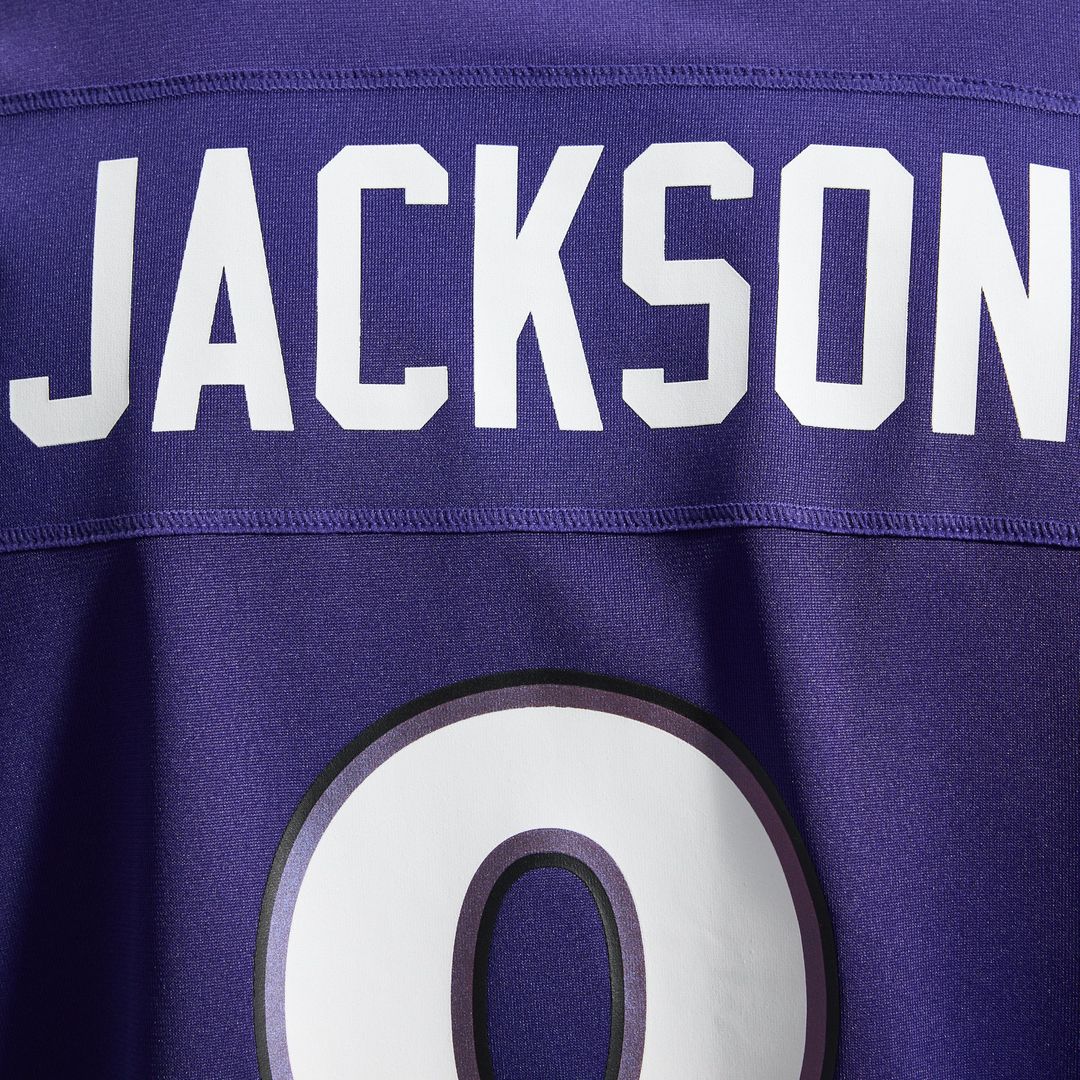 Men's Baltimore Ravens Lamar Jackson Purple Team Game NFL Football Jersey - view 12