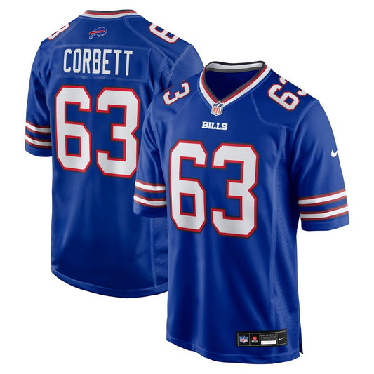 Men's Buffalo Bills Austin Corbett Royal Team Game NFL Football Jersey - view 1