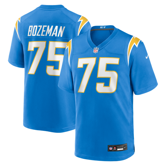 Men's Los Angeles Chargers Bradley Bozeman Powder Blue Game NFL Football Jersey - view 1