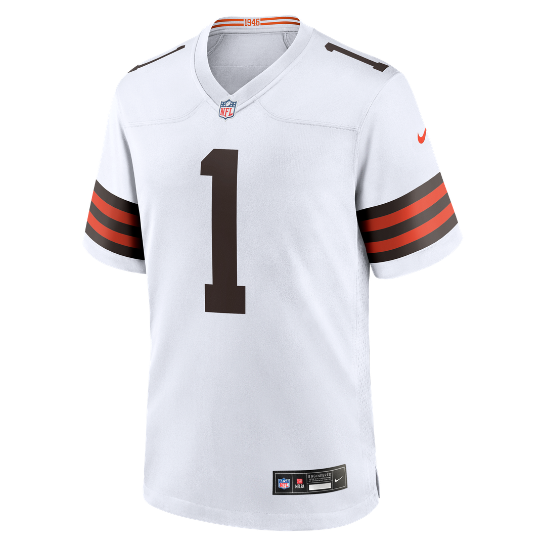 Men's Cleveland Browns KC Concepcion Jr. White Game NFL Football Jersey - view 2