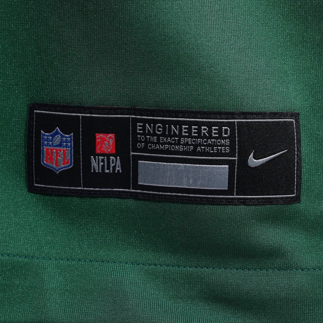 Men's New York Jets Thomas Hennessy Legacy Green Team Game NFL Football Jersey - view 6