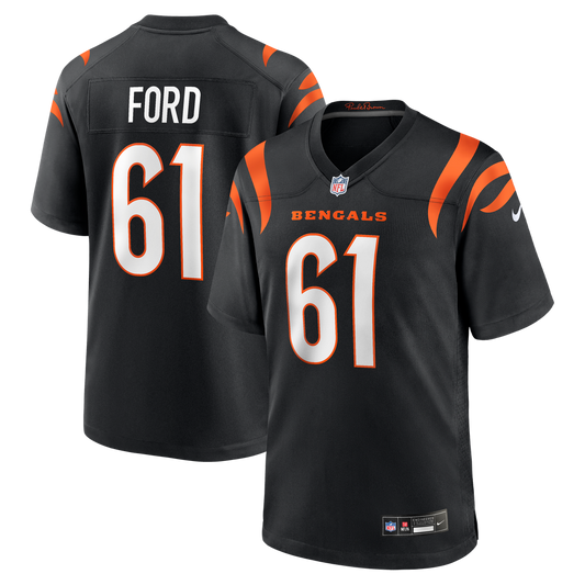 Men's Cincinnati Bengals Cody Ford Black Game NFL Football Jersey - view 1