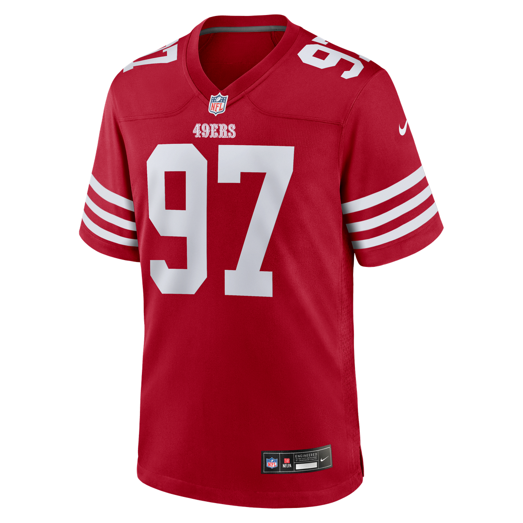 Men's San Francisco 49ers Nick Bosa Scarlet Player Game NFL Football Jersey - view 2