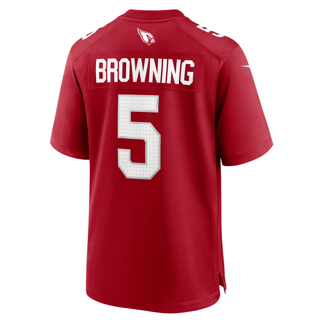 Men's Arizona Cardinals Baron Browning Cardinal Team Game NFL Football Jersey - view 3