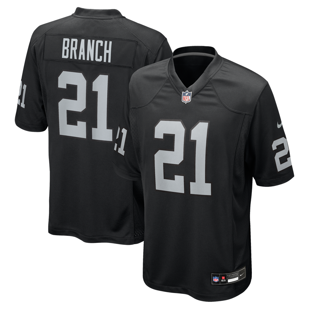 Men's Las Vegas Raiders Cliff Branch Black Retired Player Game NFL Football Jersey - view 1
